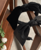 [자체제작] 와이드 왕 리본 블랙 벨벳 공단 연말 파티 포인트 넓은 헤어밴드 머리띠