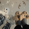 [초특가/당일출고]곰돌이 강아지 퍼 귀여운 겨울 사무실 실내화 슬리퍼 신발
