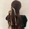 [11color/러블리]여리여리 포니테일 샤틴 리본 머리끈
