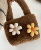 [당일출고/빈티지]플라워 컬러풀 양모 페브릭 귀여운 미니 꽃 브로치