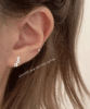 [ 당일출고 / silver925 ] 디어 스타 미니 별 실버 은 레이어드 심플 데일리 학생 선물 귀걸이